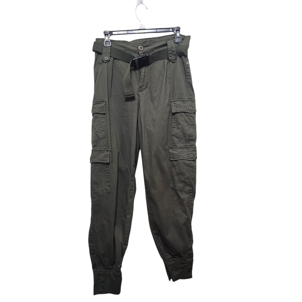 American Bazi Olive Cargo High Waist Pants Size M